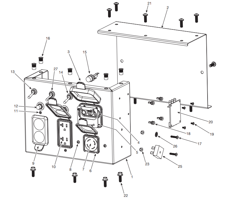 Section 4 Diagram and Parts List for GR3200  Campbell Hausfeld Compressor